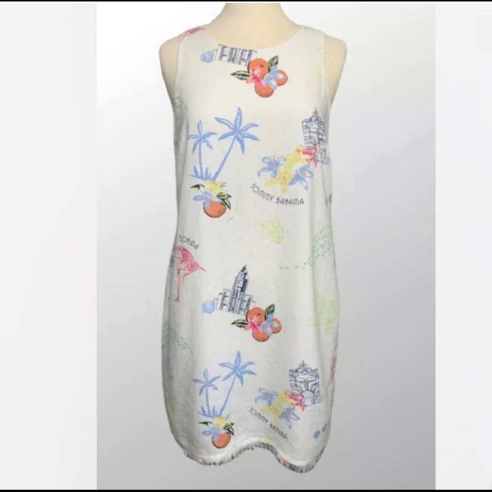 Tommy Bahama Linen Shift Dress Florida Disney
